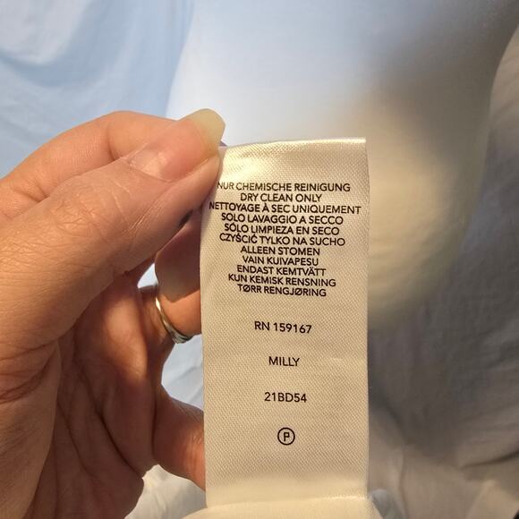 Milly Stencil Floral Print Britney Dress Pink Multi Sleeveless Summer NWT Size 8 - Picture 10 of 11